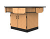Hexagon Science Workstation with Epoxy Top - NPS with Drawers