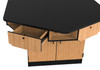 Hexagon Science Workstation with Epoxy Top - NPS with Drawers