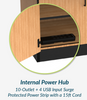 Hexagon Science Workstation with Epoxy Top - NPS with Internal Power Strip