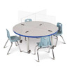 4 Station See-Thru Table Divider Shields - Jonti-Craft 98 **Table and Chairs Not Included**