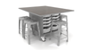 CEF High Pressure Laminate Hideaway Storage Table
**Stools Sold Separately**