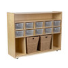 Large, Clear - Multi-Use Storage with Baskets - Wood Designs 992069CT-720-C4