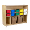 Large, Assorted - Multi-Use Storage with Baskets - Wood Designs 992069AT-720-C4