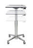 A&D Crossfit Motion Sit-to-Stand Rectangle Adjustable Height Desk - Paragon CFMOTION2224R
