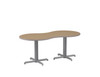 Peanut Cafe Table with Crisscross Bases - Smith System 
29"H Sitting Height Table
