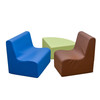 Children's Factory Happy Hangout Flexible Seating Medium Contour Seating Set - Woodland