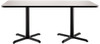 Rectangle Cafe Table with X Base - NPS