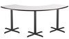 Curve Whiteboard Cafe Table with X Base - NPS