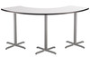 Curve Whiteboard Cafe Table with X Base - NPS