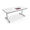 Inklud Table with Porcelain Steel Top and T Legs - MooreCo IN1T1S0ADJ-PORC-CHAR