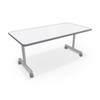 Inklud Table with Porcelain Steel Flip Top and T Legs - MooreCo IN1T1F0ADJPORCCHAR