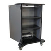 CEF Multi-Maker Cart Teacher Podium with Right Side Folding Shelf Internals