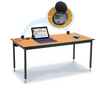 Adjustable Height Starter Unit Computer Table - Smith Carrel  Adjustable Height Starter Unit Computer Table - Smith Carrel