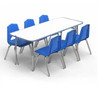 MG2200 Series Dry Erase Rectangle Activity Table and Chairs Bundle - Marco Group