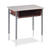 Alumni Honor Roll Adjustable Height Desk with Plastic Book Box and Hard Plastic Top 