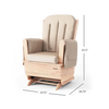 Foundations 4307046 SafeRocker Standard Glider Rocker with Vinyl Cushion