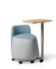 Plot Twist Pouf with Backrest and Tablet - OM Seating