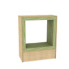 Owls Nest Open Back Square Privacy Cove - MediaTechnologies NSTOWS-2448L-60