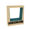 Orioles Nest - Tapered Privacy Cove with Open Storage Base - MediaTechnologies NSTOO-OS-2448L-54