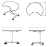Smith System 01633 Silhouette Teacher Sit to Stand Desk