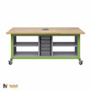 Green Apple - With Power - 1x Bin Storage + 2x Open Double Storage
Haskell Education MK1S2BS2.4284-GA
Explorer Maker Table