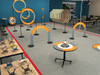 ACT Series Round Air-Lift Nesting Cafe Table - NPS ACT1 **Custom Logos Available Call Today's Classroom for a Quote**