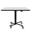 42"Square ACT Series Dry Erase Square Air-Lift Nesting Cafe Table - NPS ACT3