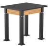 Aero-Lift Chem-Res Wood Frame Table - NPS ALT10-WA **24"W x 30"L**