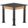 Aero-Lift Epoxy Wood Frame Table - NPS ALT10-WA **30"Square**