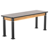 Aero-Lift High Pressure Laminate Wood Frame Table - NPS ALT10-WA **24"W x 72"L - Particleboard with T-Molding**