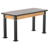 Aero-Lift High Pressure Laminate Wood Frame Table - NPS ALT10-WA **24"W x 54"L - Particleboard with T-Molding**