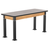 Aero-Lift High Pressure Laminate Wood Frame Table - NPS ALT10-WA **24"W x 60"L - MDF with Protect Edge**