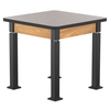 Aero-Lift High Pressure Laminate Wood Frame Table - NPS ALT10-WA **30"W x 30"L - MDF with Protect Edge**