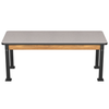Aero-Lift High Pressure Laminate Wood Frame Table - NPS ALT10-WA **30"W x 72"L - Particleboard with T-Molding**