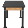 Aero-Lift Science High Pressure Laminate Wood Frame Table - NPS ALT10-WA **30"W x 72"L**