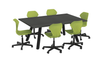 Chairs Sold Separately
A-Base Rectangle Meeting Table with Light Duty Melamine Top - Marco 42A10830-MP