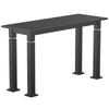 Aero-Lift Trespa Steel Frame Table - NPS ALT10-S **18"W x 48"L - Black Frame**
