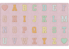 SG Pink Pastel Alphabet Criss Cross Rug - Flagship Carpets CA3012-44SG SG Pink Pastel Alphabet Criss Cross Rug - Flagship Carpets CA3012-44SG
