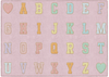 Pink Pastel Alphabet Criss Cross Rug - Flagship Carpets CA3012-28SG