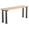 Aero-Lift Butcherblock Designer Frame Table - NPS ALT10-D **18"W x 72"L - Black Frame**