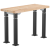Aero-Lift Butcherblock Designer Frame Table - NPS ALT10-D **18"W x 42"L - Grey Frame**