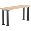 Aero-Lift Butcherblock Designer Frame Table - NPS ALT10-D **18"W x 60"L - Grey Frame**