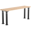 Aero-Lift Butcherblock Designer Frame Table - NPS ALT10-D **18"W x 72"L - Grey Frame**