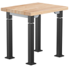 Aero-Lift Butcherblock Designer Frame Table - NPS ALT10-D **24"W x 30"L - Grey Frame**