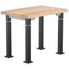 Aero-Lift Butcherblock Designer Frame Table - NPS ALT10-D **24"W x 36"L - Grey Frame**