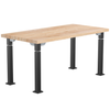 Aero-Lift Butcherblock Designer Frame Table - NPS ALT10-D **30"W x 60"L - Grey Frame**