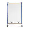 Whiffle Typical 3 Double 48"H Shelf Storage Whiteboard Back - Safco Spectrum Blue