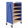 Whiffle Typical 3 Double 48"H Shelf Storage - Safco Spectrum Blue