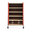 Whiffle Typical 3 Double 48"H Shelf Storage - Safco Red