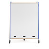 Whiffle Typical 4 Triple 60"H Column Totes and Double Shelf Storage Whiteboard Back - Safco Spectrum Blue